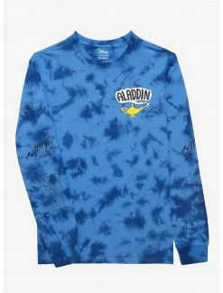 OURUNVRS Our Universe Disney Aladdin Balcony Scene Tie-Dye Long Sleeve T-Shirt -Her Universe shop unnamed file 670