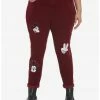 HUNIVERS Disney Mickey Mouse Embroidered Corduroy Mom Pants Plus Size