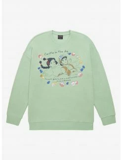 OURUNVRS Our Universe Studio Ghibli Castle In The Sky Sheeta & Pazu Floral Sweatshirt