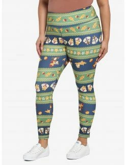 HUNIVERS Disney Chip 'N Dale Fair Isle Leggings Plus Size
