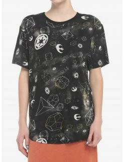 HUNIVERS Her Universe Star Wars Icons Tie-Dye Tunic Top