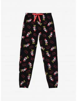 HUNIVERS Disney Minnie Mouse Allover Print Jogger Pajama Pants