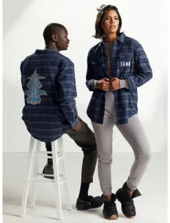 HUNIVERS Our Universe Star Wars Ahsoka Tano Plaid Woven Button-Up -Her Universe shop unnamed file 811