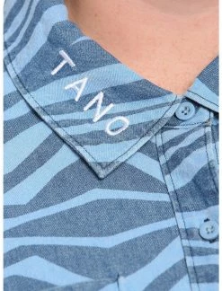 HUNIVERS Her Universe Star Wars Ahsoka Tano Chambray Woven Tie-Front Button-Up Plus Size Her Universe Exclusive -Her Universe shop unnamed file 839