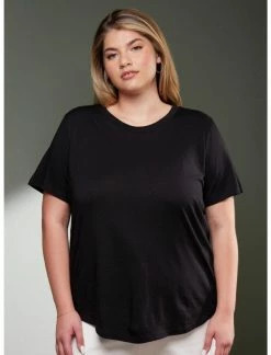 HUNIVERS Her Universe Black Crewneck Favorite T-Shirt Plus Size -Her Universe shop unnamed file 844