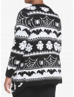 HUNIVERS Ghost Fair Isle Open Cardigan Plus Size -Her Universe shop unnamed file 870