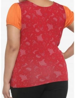 HUNIVERS Her Universe Disney Hocus Pocus Mary Sanderson Lace-Up Top Plus Size -Her Universe shop unnamed file 875