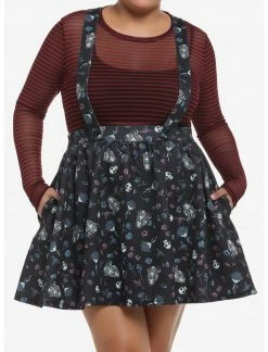 HUNIVERS Corpse Bride Icon Suspender Skirt Plus Size