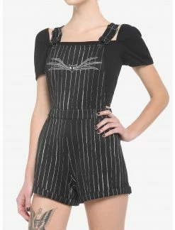 HUNIVERS The Nightmare Before Christmas Jack Pinstripe Shortalls