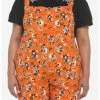 HUNIVERS Her Universe Disney Halloween Vintage Icons Soft Shortalls Plus Size