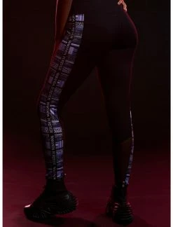 HUNIVERS Her Universe Marvel Black Panther: Wakanda Forever Geometric Stripe Leggings -Her Universe shop unnamed file 977