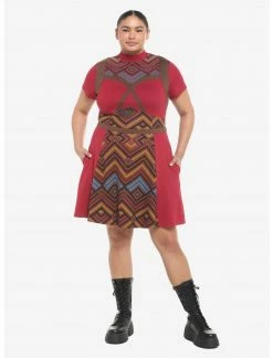 HUNIVERS Her Universe Marvel Black Panther: Wakanda Forever Dora Milaje Dress Plus Size -Her Universe shop unnamed file 984
