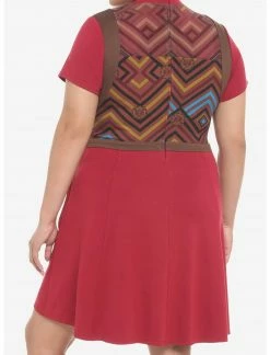 HUNIVERS Her Universe Marvel Black Panther: Wakanda Forever Dora Milaje Dress Plus Size -Her Universe shop unnamed file 985